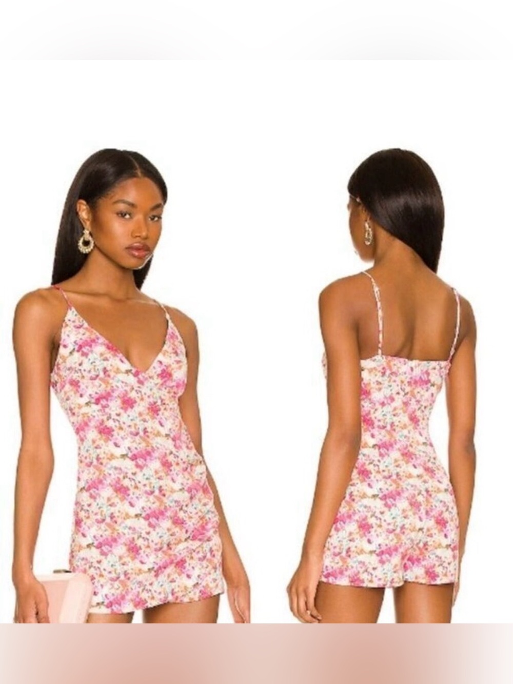 More To Come • Norah Wrap Romper in Pink Floral